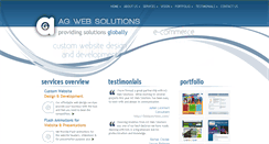 Desktop Screenshot of agwebsolutions.co.in